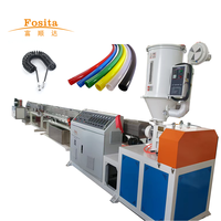 Machine de fabrication de tubes, tuyaux, conduites et flexibles pneumatiques en plastique PU à vis simple Fosita 8MM