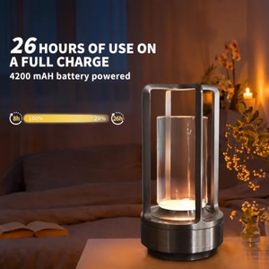 Lampe de table LED sans fil en aluminium, moderne et luxueuse, portable, pour intérieur et extérieur, avec commande tactile, alimentation par batterie, idéale pour les restaurants - Vente chaude - Product Image 5