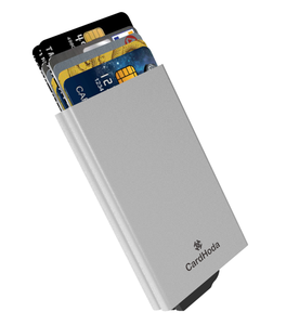 CardHoda Aluminum Slim Credit Card <b>Holder</b> 4 Inch Automatic RFID Blocking <b>Wallet</b> for Business Cards and Bank Cards - Product Image 1