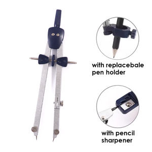 Compasso da Disegno FOSKA in Metallo, Facile da Regolare, Set Matematico di Precisione per Studenti, Materiale Scolastico con Custodia in Plastica - Product Image 2