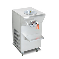 Machine à glace dure turque professionnelle avec lait aux fruits, 1300W, production 30L/h, congélateur discontinu à cylindre de 7L, pour la fabrication de gelato