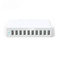 Station de charge USB 60W à 10 ports, chargeur de voyage 5V 12A, prend en charge PD QC3.0, personnalisation pour Phone 15, 14, 13