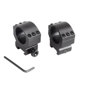 Heavy Duty Alloy 30mm Optical Ring Field Training Red Dot Light Mount 22mm Base System Universal Fit Matte Black Finish - Product Image 4