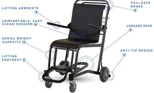 Servicio VIP Silla de ruedas de transporte de servicio pesado Sillas de ruedas de aeropuerto para un equipo de rehabilitación de viaje fácil de acera a puerta - Product Image 3