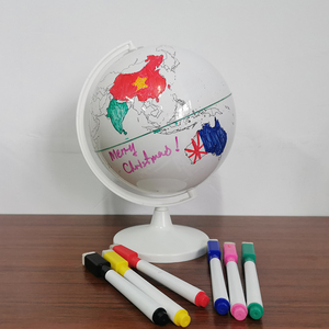 Handmade DIY bản đồ thế giới toàn cầu 14.2cm trẻ em màu vẽ bảng trắng toàn cầu bán buôn - Product Image 5
