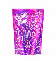 Sachets d'emballage personnalisés en Mylar pour bonbons gélifiés, pochettes verticales en plastique pour aliments