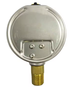 Hengzan 2024 63mm Bar & PSI dưới kết nối chất lỏng điền đo áp suất 2.5 inch thép không gỉ áp kế - Product Image 5