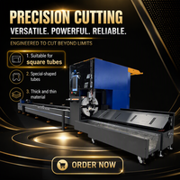 Machine de découpe laser à fibre tubulaire SUDA G6000, découpeuse de tuyaux CNC pour cadre de vélo, équipement de traitement des tubes en acier