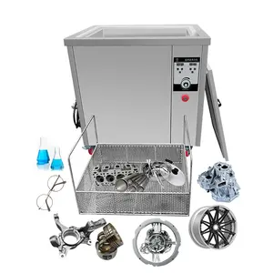 Nettoyeur à ultrasons dégraissant industriel pièces de lavage robustes tôle acier inoxydable 108L Machine de nettoyage à ultrasons