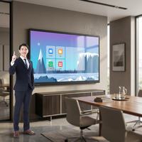 AOOWHAO OEM ODM Écran tactile interactif intelligent 55''-110'' pouces 1080p haute définition 20/40 points Android Windows pour tableau blanc