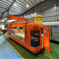 Chariot alimentaire, remorque remorquable aux normes européennes, kiosque de restauration rapide en plein air
