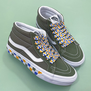 Plano impreso los cordones de los zapatos de diseñador divertido estampado de logotipo personalizado cordones de zapatos para <span class=keywords><strong>zapatillas</strong></span> de deporte - Product Image 4