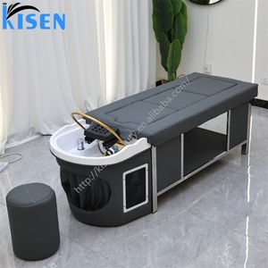 Table de sauna et de spa capillaire Kisen pour lavage de cheveux, traitement japonais, lit personnalisé pour moxibustion et mobilier de soin capillaire - Product Image 5