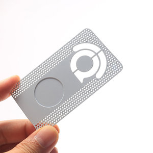 Tarjeta de visita de lujo de metal en blanco para grabado láser - Product Image 2