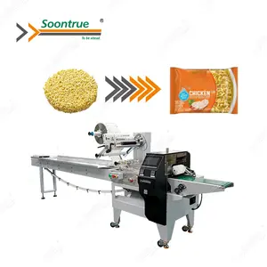 automatic doshirak frying long noodle flow packing machine for soonture sz180