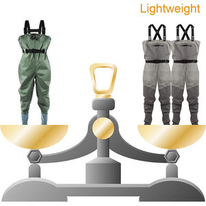 TOPIND Vente Flash <span class=keywords><strong>Waders</strong></span> de Pêche à la Mouche Respirants pour Hommes et Femmes avec Bas Intégrés Imperméables et Légers - Product Image 6