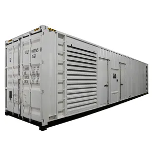 10KV 2250KVA เครื่องยนต์ดีเซลแรงดันสูงแบบเงียบโครงการปั๊มยี่ห้อเครื่องยนต์นานาชาติ