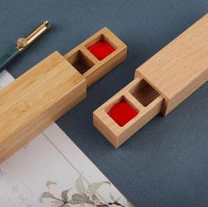 Thiết Kế Hiện Đại Tùy Chỉnh Sồi Lưu Trữ Bằng Gỗ Hộp Rắn Gỗ Hình Chữ Nhật Di Động Tem Cho Thực Phẩm Lưu Trữ - Product Image 5