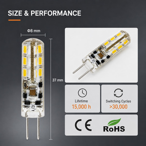 Bombillas LED de Silicona G4, 1W, 70-90LM, 38x13mm, 360 Grados, CRI 80, AC DC 12V, ETL, CE, RoHS, 15000H, 2 Años de Garantía, Interior - Product Image 3