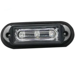 3 LED luce stroboscopica per griglia di sicurezza stradale mini spia luminosa per veicoli di emergenza a scomparsa super luminosa