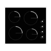 Plaque de cuisson à induction intégrée de 6700 W, portable, pour la cuisine à domicile, plaque de cuisson à induction invisible avec commande tactile coulissante