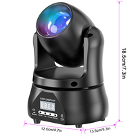 U'King 40W Rgbw Équipement d'éclairage à faisceau LED Décoration de fête Lampe Dmx 512 Barre de contrôle pour scène Lampes à tête mobile