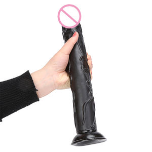 Ücretsiz örnek 13 inç siyah PVC yapay Penis kadın seks oyuncakları için gerçekçi süper uzun Penis yapay Penis kadın seks oyunu stimülasyon - Product Image 6