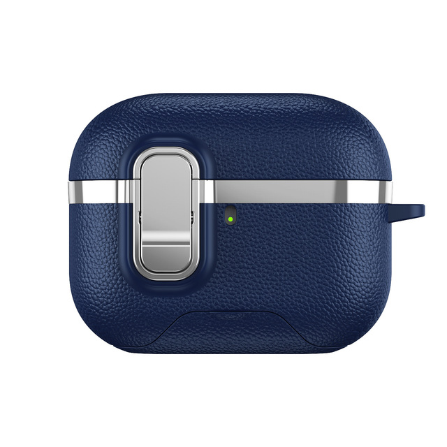 Wireless  Earphone case for Airpodspro3 Electroplated Lychee Pattern 3rd Generation with Lock Switch protection case