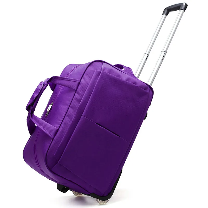 Hot selling trolley duffle bag custom logo Wheeled Rolling bag Holdall Bag for outdoor travel
