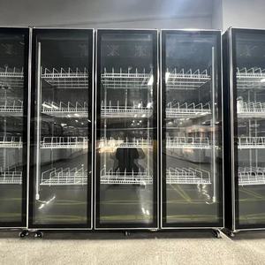 Refrigerador Comercial de Alta Calidad de Una Sola Temperatura con 4 Puertas de Vidrio, Enfriador de Botellas para Supermercados y Tiendas de Abarrotes - Product Image 6