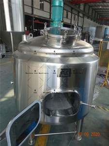 Cuve de brassage en acier inoxydable à double enveloppe de 2500 L, à ouverture supérieure, pour la distillation de whisky de seigle/bourbon, équipement de brassage - Product Image 5