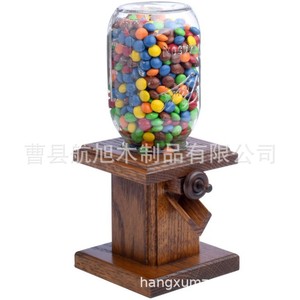 Distributeur de bonbons en bois, pot de 24 oz, jouet pour enfants, nouveauté pour fête d'anniversaire - Product Image 2