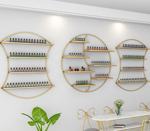 Meuble élégant et simple pour salon de manucure, présentoir métallique pour vernis à ongles, support de présentation pour vernis à ongles, en promotion - Product Image 1