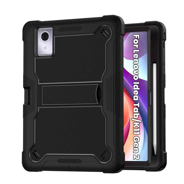 Silicone Shockproof Plastic Kids Tablet Covers Cases for Lenovo Idea Tab K11 Gen 2 TB336FU 11 Inch Pencil Slot Holder Back Cover
