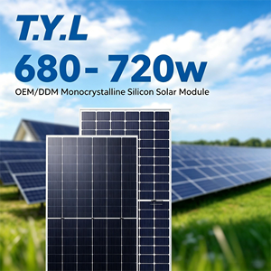 Pannello Solare Monocristallino T.Y.<span class=keywords><strong>L</strong></span> Tipo N 680-720W, Efficienza 22%-23.2%, per Yacht/Camper, Uso Esterno, Compatibile con la Rete, Garanzia 25 Anni - Product Image 1