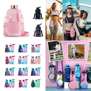 Botella de <span class=keywords><strong>Agua</strong></span> Deportiva Motivacional <span class=keywords><strong>para</strong></span> Bebés, Ecológica, Vacía, de 2 Litros, con Correa, Brillante, de Acero Inoxidable y Cobre Puro - Product Image 6