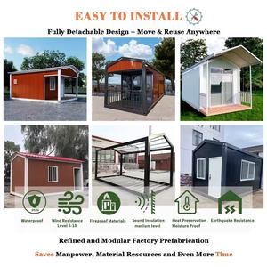 منازل جاهزة 20 قدمًا منازل صغيرة وحدات منازل متنقلة مكتب منزل حاوية قابل للفصل - Product Image 5