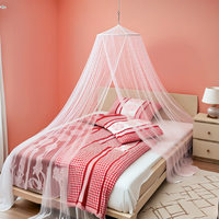 Moustiquaire de lit bébé 100 % polyester, ronde, écologique, toutes saisons, haute qualité, portable et pliable