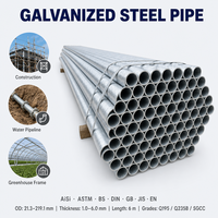 Tuyau soudé galvanisé de haute qualité S355JR, tube en acier galvanisé Q345B A53 A106 Q195 Q235B SS400 S235JR DN15-DN300 1/2-6 pouces