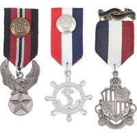 Médaille en émail allemande de la Seconde Guerre mondiale, personnalisée, en gros d'usine, médaillon vintage en alliage de zinc avec ruban imprimé sur mesure