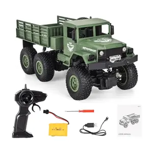 LN Q69 RC Car transporter 8 off road remote control car military truck toy Shock Absorption 6-Wheel 4x4 cars