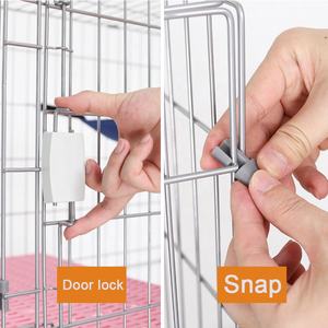 Villa di lusso a singolo strato grande gabbia per gatti con plastica solida e chiusura a bottone a scatto - Product Image 5