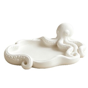 Molde de silicona vintage con forma de pulpo para bandeja, molde para posavasos de hormigón grabado, para decoración del hogar DIY - Product Image 1