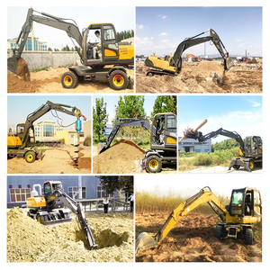Excavatrice sur roues de 8 tonnes, 13,5 tonnes, 15 tonnes, pelle hydraulique mobile avec godet pour travaux de terrassement et de construction - Product Image 5