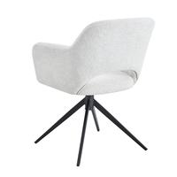Chaises modernes de salle à manger de luxe pour restaurant, cuisine, cadre en métal, chaises nordiques rembourrées en tissu de velours pour table