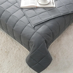 Adulte tissé de haute qualité LOGO personnalisé <span class=keywords><strong>15</strong></span>/20 <span class=keywords><strong>LBS</strong></span> remplissage avec des perles de verre <span class=keywords><strong>couverture</strong></span> <span class=keywords><strong>lestée</strong></span> avec <span class=keywords><strong>couverture</strong></span> pour toutes les saisons - Product Image 3