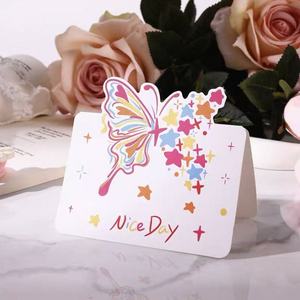Biglietto di Ringraziamento <span class=keywords><strong>Inglese</strong></span> <span class=keywords><strong>Rosa</strong></span> Sagomato, Stampa Offset su Carta Artistica 9x11cm, con Stampa a Caldo per Confezioni Regalo - Product Image 5
