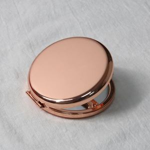 Personalized Customized Round Pocket Make up <b>Mirror</b> Rose Gold <b>Compact</b> <b>Mirror</b> with Logo - Product Image 3