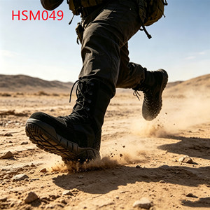 LXG,2026 Aktuelles Design Stretch-Stoff Kampfstiefel Forstwirtschaft Schwarze/Sandfarbene Hua Singh Sicherheitsdienst-Stiefel HSM049 - Product Image 1