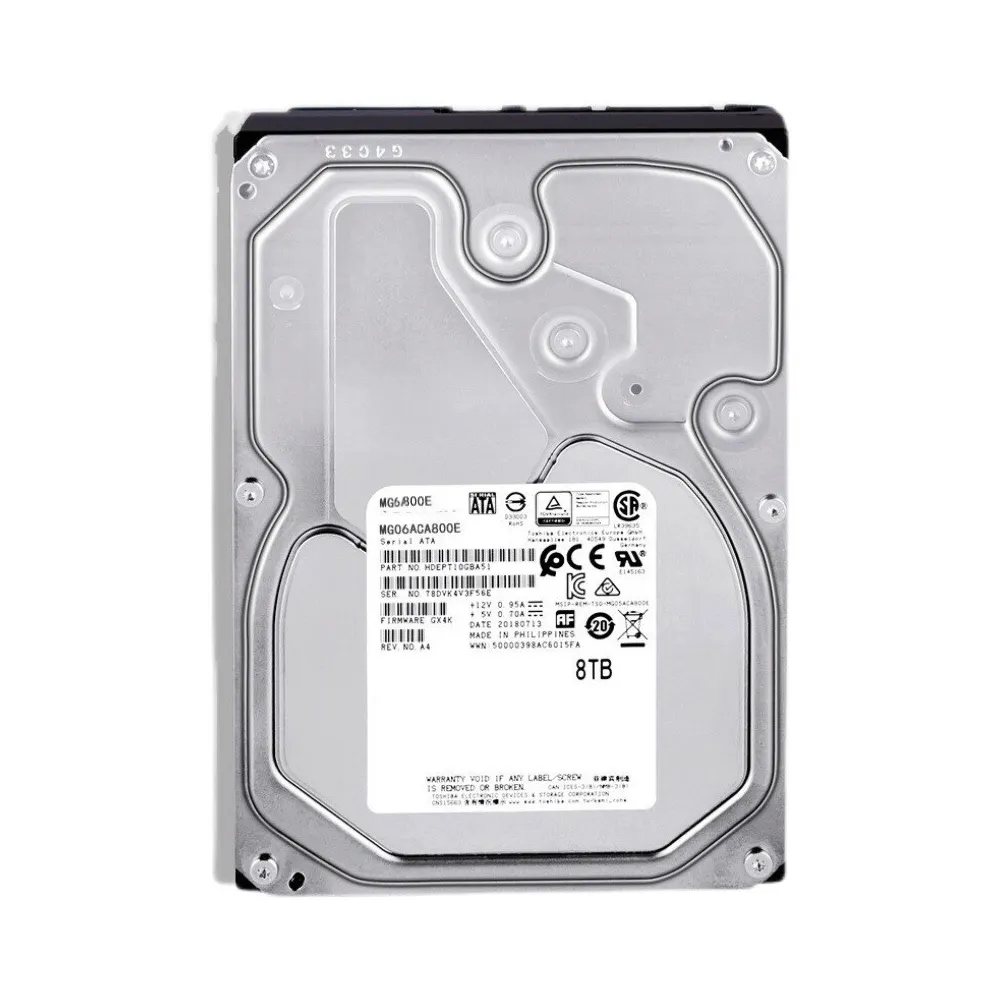 8TB For Server Desktop Hard Disk MG06ACA800E Hard Drive 7200 RPM SATA 6Gb/s 256MB Cache 3.5inch HDD